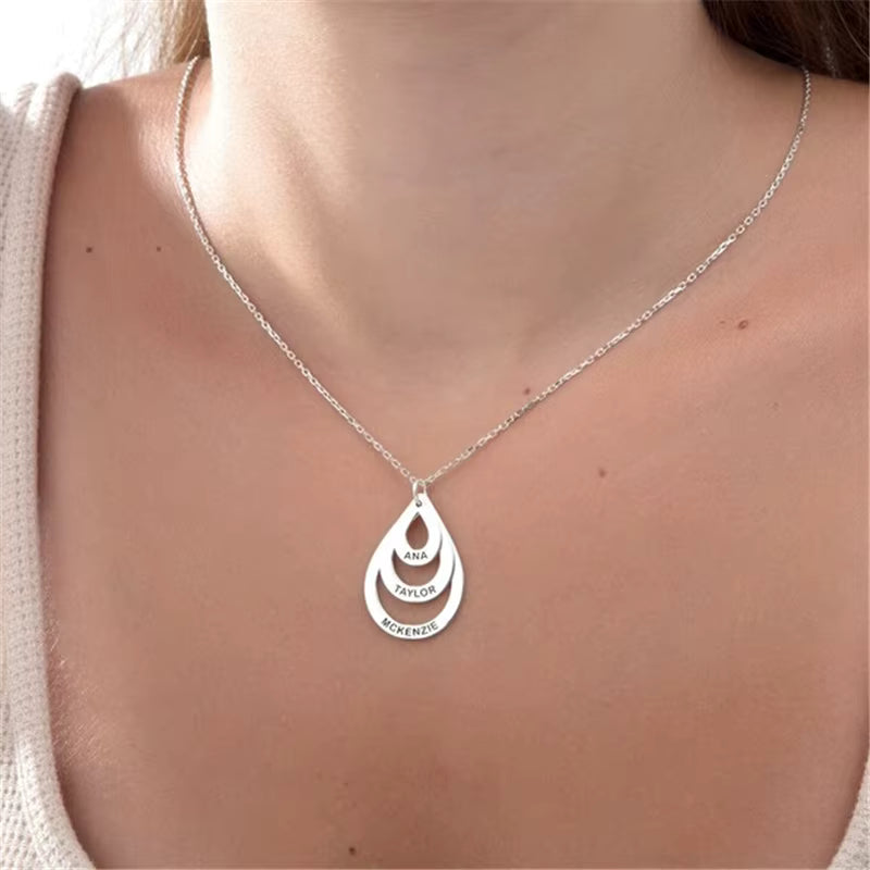Colar Gotas de Amor Personalizado! 💖 Especial Dia das Mães com 30% OFF + Frete Grátis