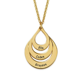 Colar Gotas de Amor Personalizado! 💖 Especial Dia das Mães com 30% OFF + Frete Grátis
