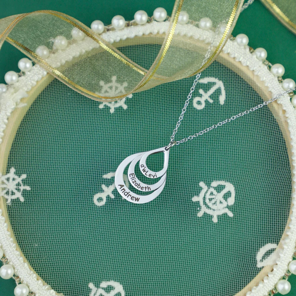 Colar Gotas de Amor Personalizado! 💖 Especial Dia das Mães com 30% OFF + Frete Grátis