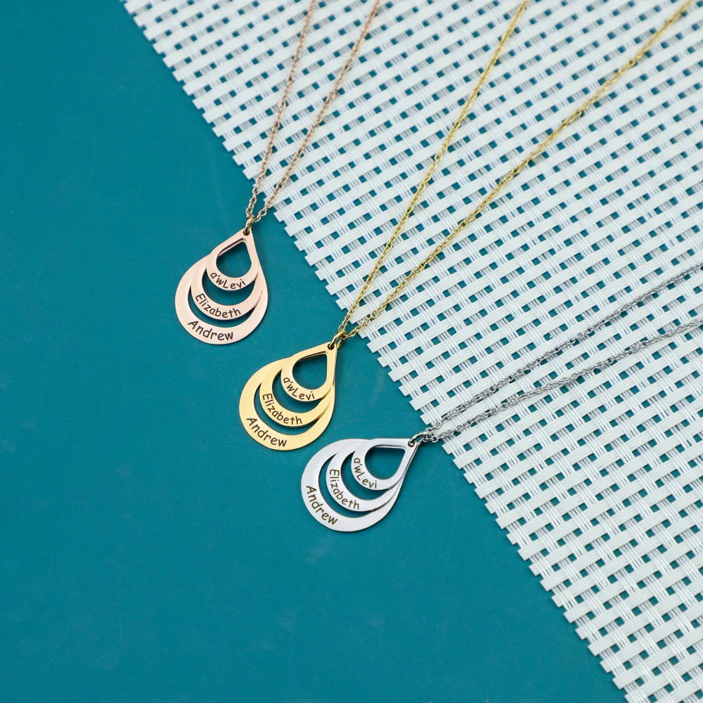 Colar Gotas de Amor Personalizado! 💖 Especial Dia das Mães com 30% OFF + Frete Grátis
