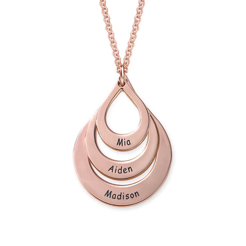 Colar Gotas de Amor Personalizado! 💖 Especial Dia das Mães com 30% OFF + Frete Grátis