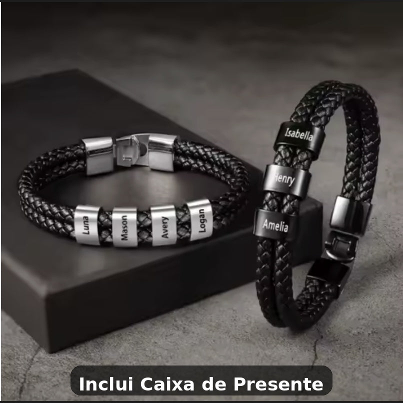 Pulseira Estilo em Couro Personalizável com até 30% OFF só Hoje!